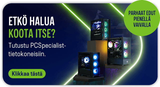 Etkö halua koota pelitietokonettasi itse? Tutustu PCSpecialist-tietokoneisiin