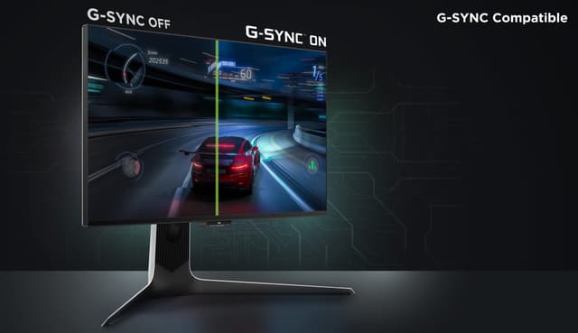 G-Sync-kompatibel for jævnt, hurtigt og intenst højkvalitets-gameplay