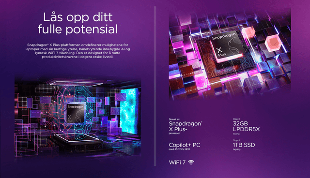 Info om Lenovo IdeaPad Slim 5x og teksten ´Release your full potential´