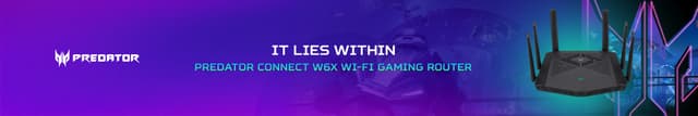 Acer - Predator Connect W6x Wi-Fi Gaming Router