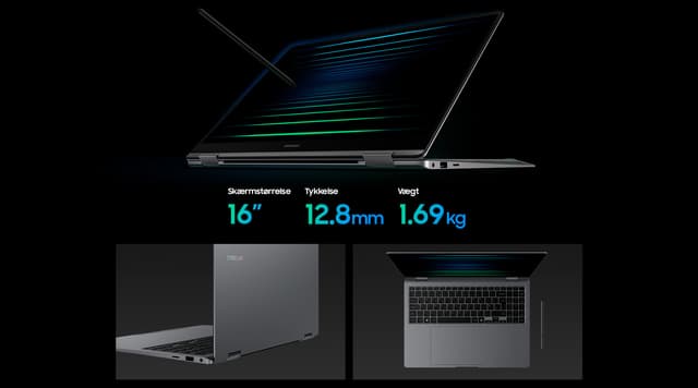 Galaxy Book5 Pro 360 giver en ny drejning til din daglige produktivitet med sit 2-i-1-konvertible design