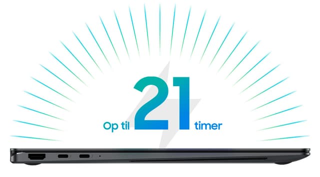 Samsung Galaxy Book5 Pro 14"-batteriet holder dig kørende