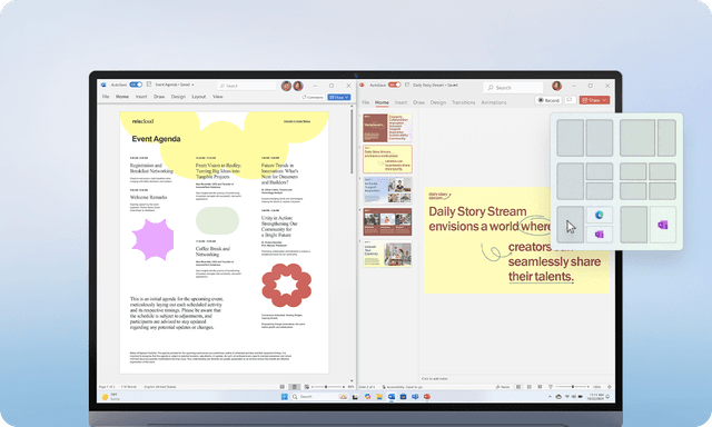 Make the most of your desktop space with Windows 11