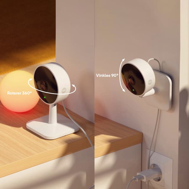 Yale - Surveillance and security - Yale Smart indoor camera and its adjustable camera head 