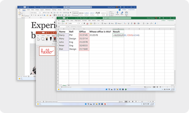 Microsoft Office Home & Business – Sømløs opplevelse når du bytter mellom apper