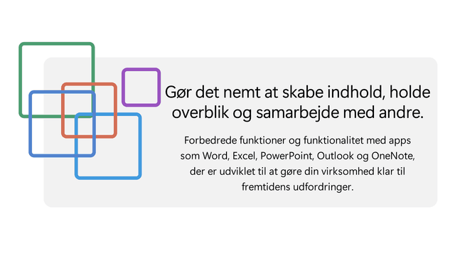 Microsoft Office Home & Business – Gør det nemt at skabe indhold, holde overblik og samarbejde med andre