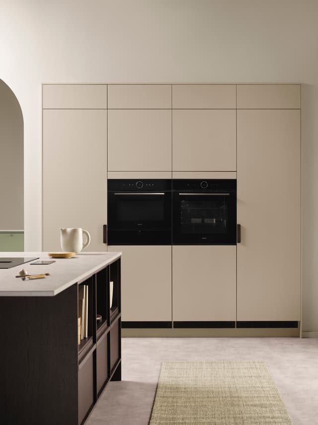 Epoq Trend Beige and Dark oak fronts and kitchen cabinets