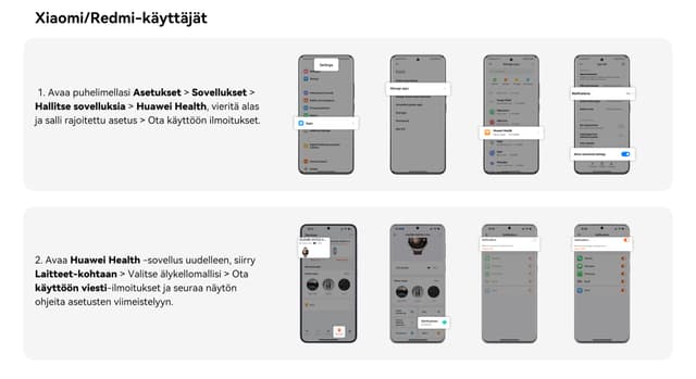 Huawei - Yhteensopiva - Xiaomi tai Redmi -käyttäjät
