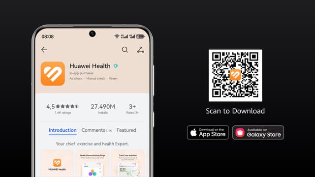 Huawei - Kompatibel med iOS og Android