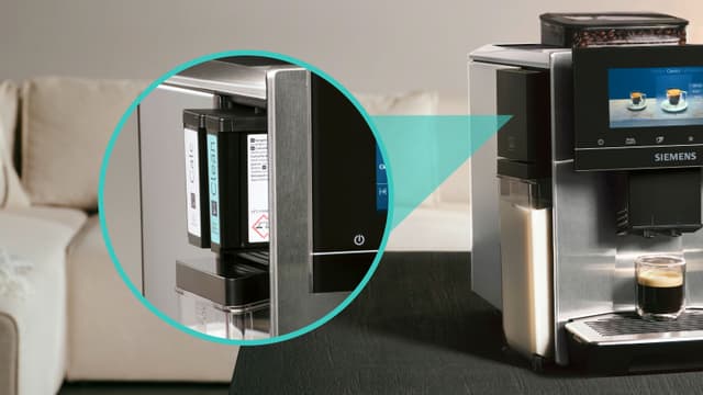 Siemens EQ900 Plus kaffemaskine og automatisk afkalkning og rengøring