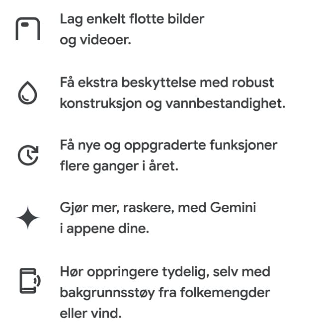 Google Pixel 9a kort fortalt