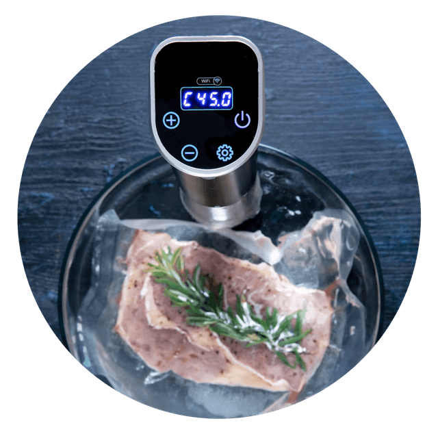 Oven with steam function - Sousvide and vacuum applience in a bowl