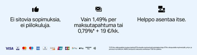 SumUp-maksujärjestelmän tarjoamat edut