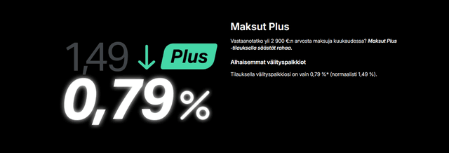 Tietoa Maksut Plus -eduista