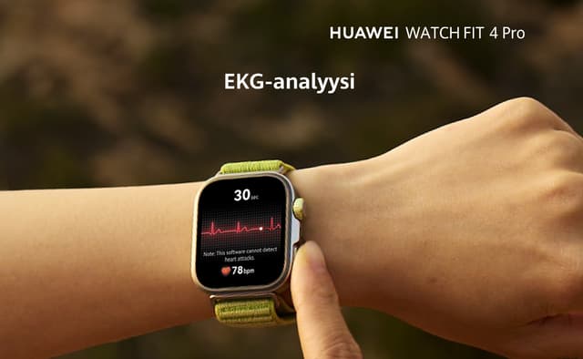 Huawei Watch Fit 4 tarjoaa edistyneet terveydenseurantaominaisuudet
