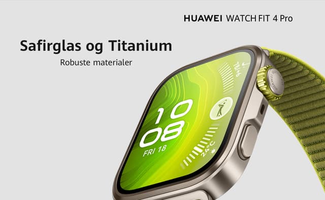 Huawei Watch Fit 4 Pro – lavet af robuste materialer