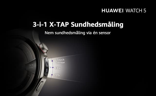 Huawei Watch 5 – Multisensorisk X-TAP-teknologi