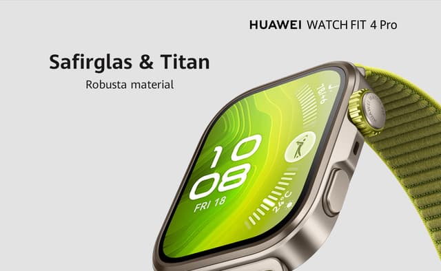 Huawei Watch Fit 4 Pro – made of robust materials