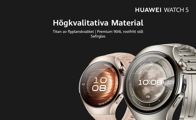 Huawei Watch 5 – Superior-grade materials