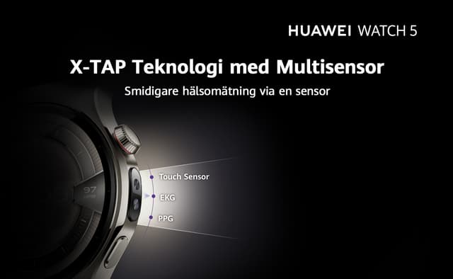 Huawei Watch 5 – Multi-sensing X-TAP Technology