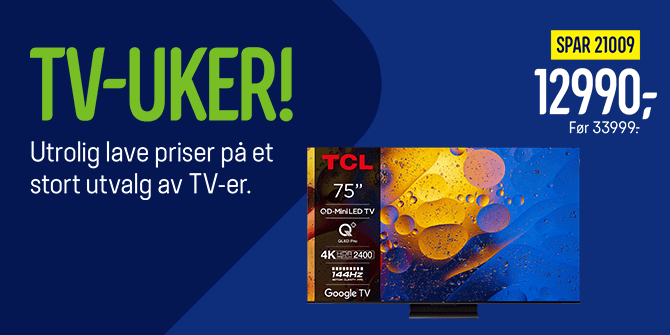 TV-UKER - Utrolig lave priser på TV-er