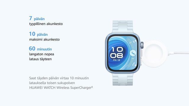 Huawei Fit 4 Pro – Kestävä akku