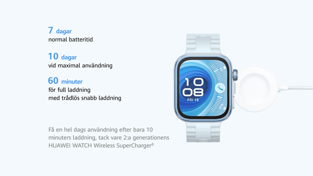 Huawei Fit 4 Pro – Durable Battery Life