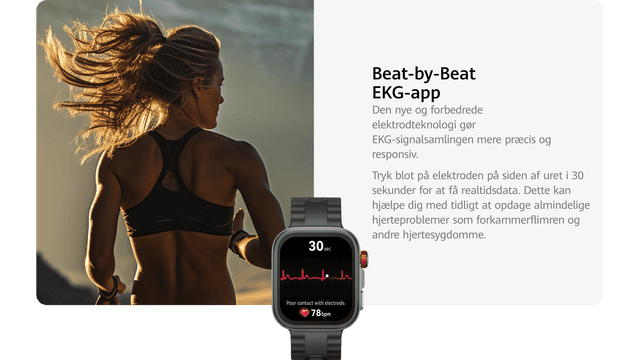Huawei Fit 4 Pro – Illustration af EKG-app