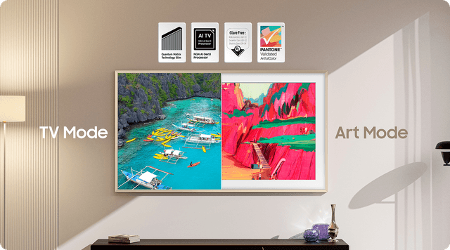 Samsung TV - The Frame LS03FA - Kunstnerisk bildekvalitet med QLED