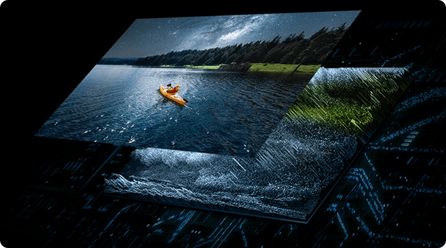 Samsung QN900F -television Quantum Matrix Tech Pro takaa kuvaan upean kontrastin