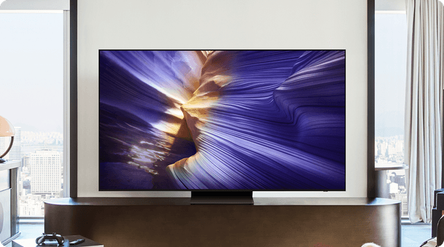 Samsung TV - S90F - Vision AI -tekoälysuoritin parantaa televisiokuvaa