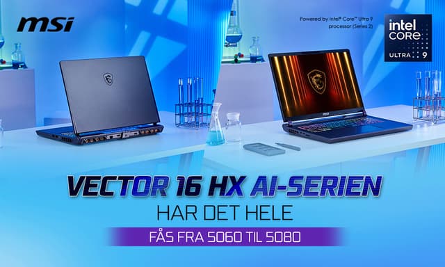 MSI - Vector 16 HX AI-Serien har det hele