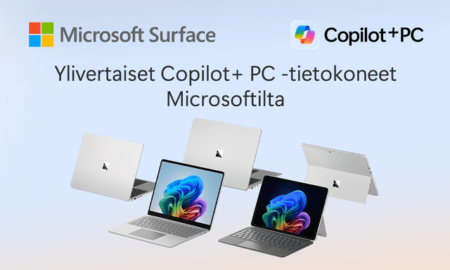Microsoft Surface Copilot+ PC – Ylivertaiset Copilot+ PC -tietokoneet Microsoftilta
