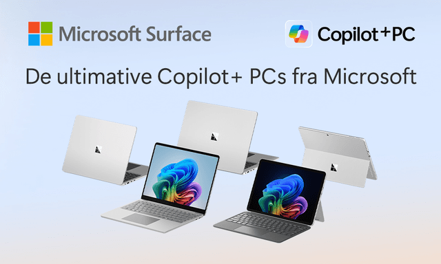 Microsoft Surface Copilot+ PC – de ultimative Copilot+ PC'er fra Microsoft