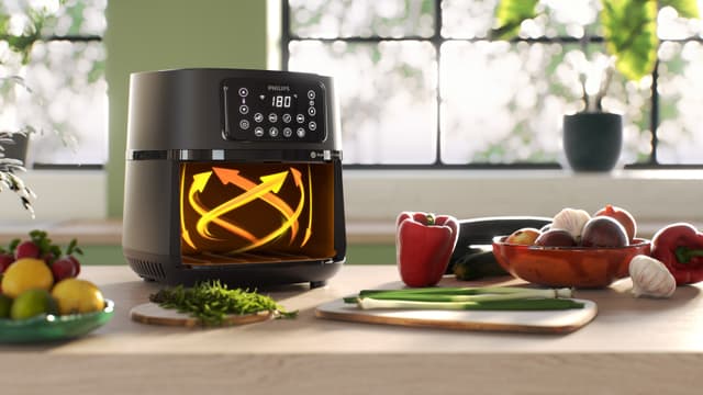 Philips airfryer med sin patenterte RapidAir Plus-teknologi