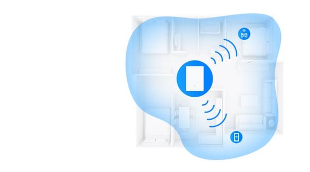 TP-Link Archer Air R5 - AX3000 Wi-Fi 6 Air reititin ja vahvistettu WiFi-signaali koko kodin alueella