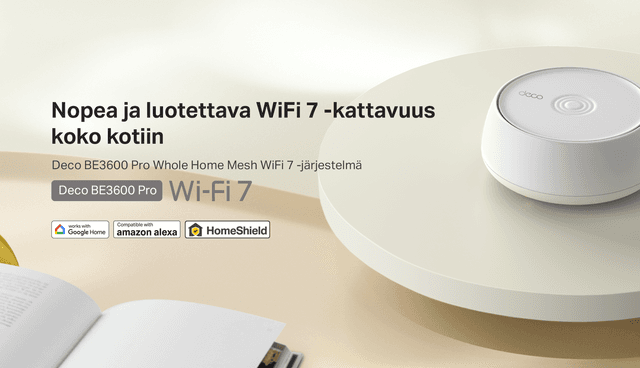 Deco BE3600 Pro Whole Home Mesh WiFi 7 -järjestelmä - yläbanneri