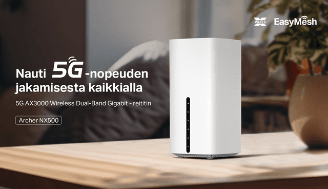 TP-Link Archer NX500 – 5G AX3000 Wireless Dual-Band Gigabit -reititin - yläbanneri