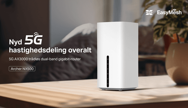 TP-Link Archer NX500 – 5G AX3000 Wireless Dual-Band Gigabit Router - hero banner