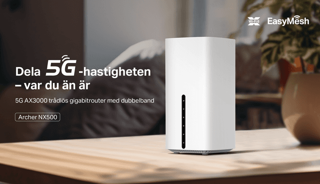 TP-Link - Datorer - TP-Link Archer NX500 – 5G AX3000 Trådlös Dual-Band Gigabit Router - Hero banner