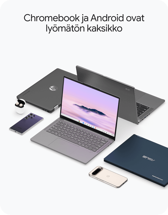 Chromebook ja Android ovat lyömätön kaksikko