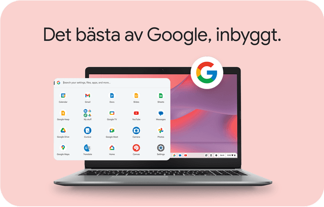 Chromebook offers the best Google features built-in