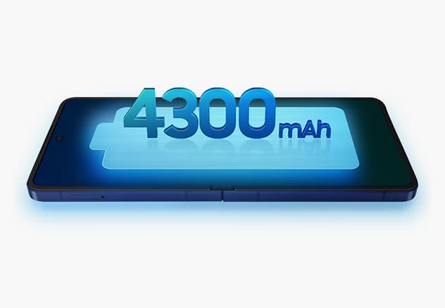 Galaxy Z Flip7 batteri med 4300 mAh