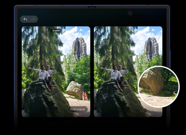 Photo Assist på Galaxy Z Fold7