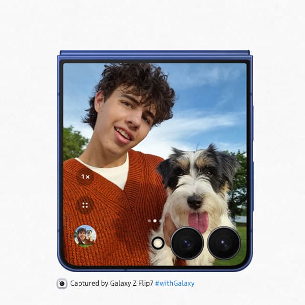Galaxy Z Flip7 -älypuhelimen selfiekamera