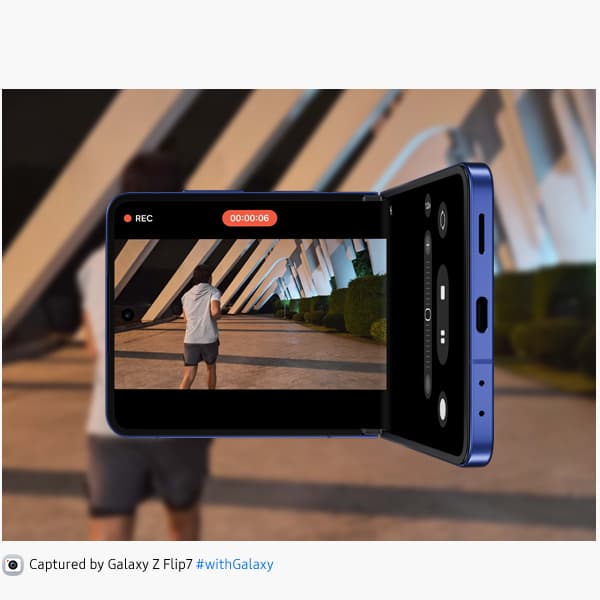 Nightography-toiminto Galaxy Z Flip7 -älypuhelimessa