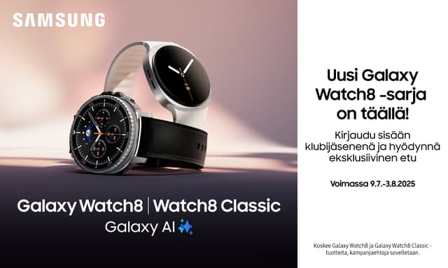 Uusi Samsung Galaxy Watch8 -sarja on täällä!