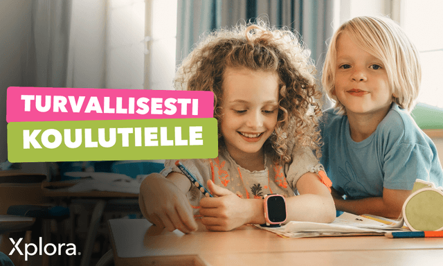 Xplora-kellopuhelin lapselle – turvallinen koulunalku Xploran avulla
