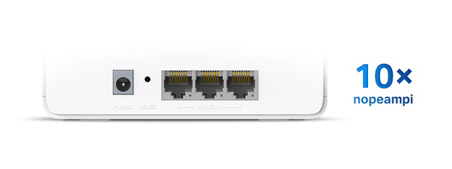 Halo H3000X – Täyden gigabitin portit