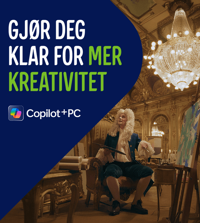 Gjør deg klar for mer kreativitet med Copilot+ PC